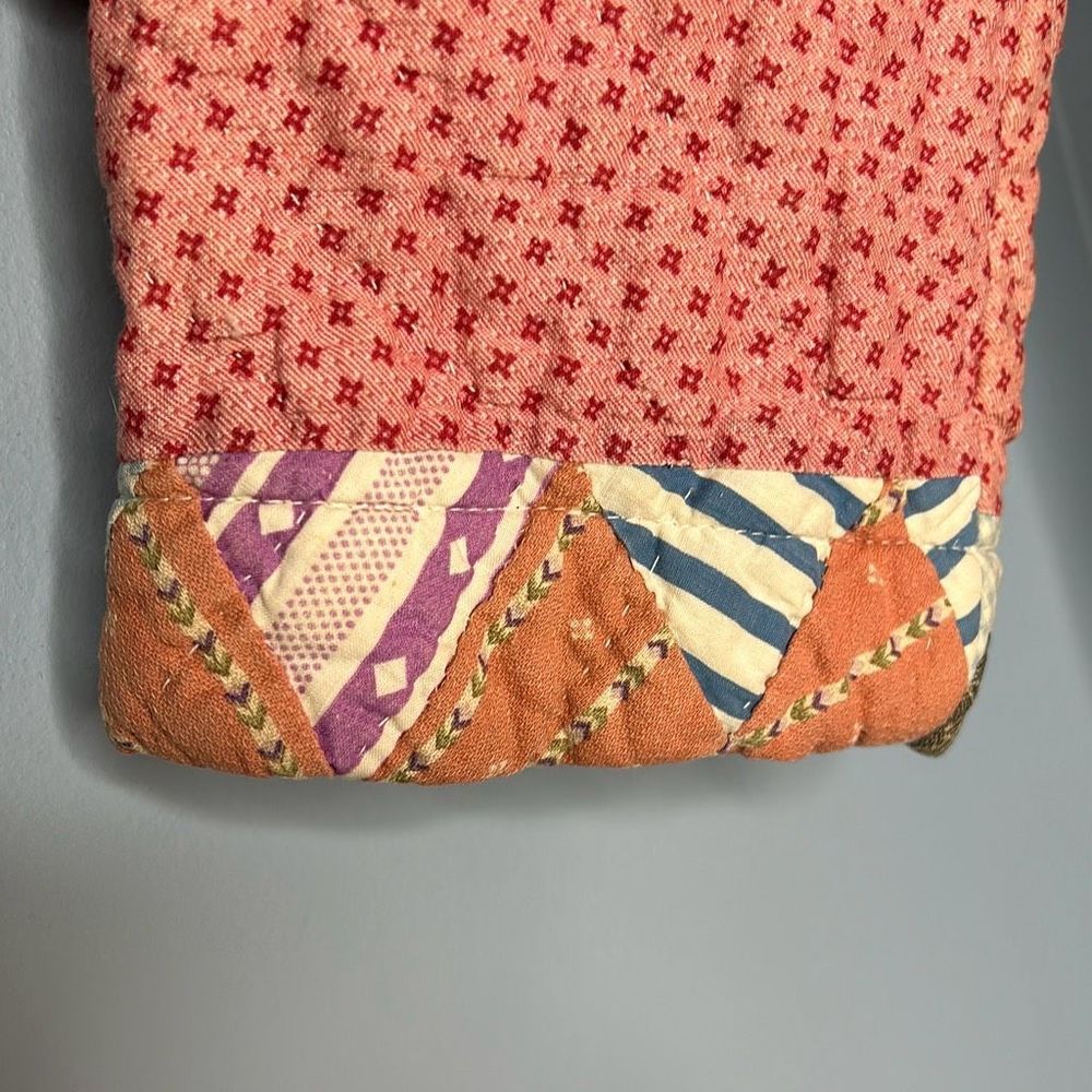 Quilted Patchwork Jacket Medium - image 13